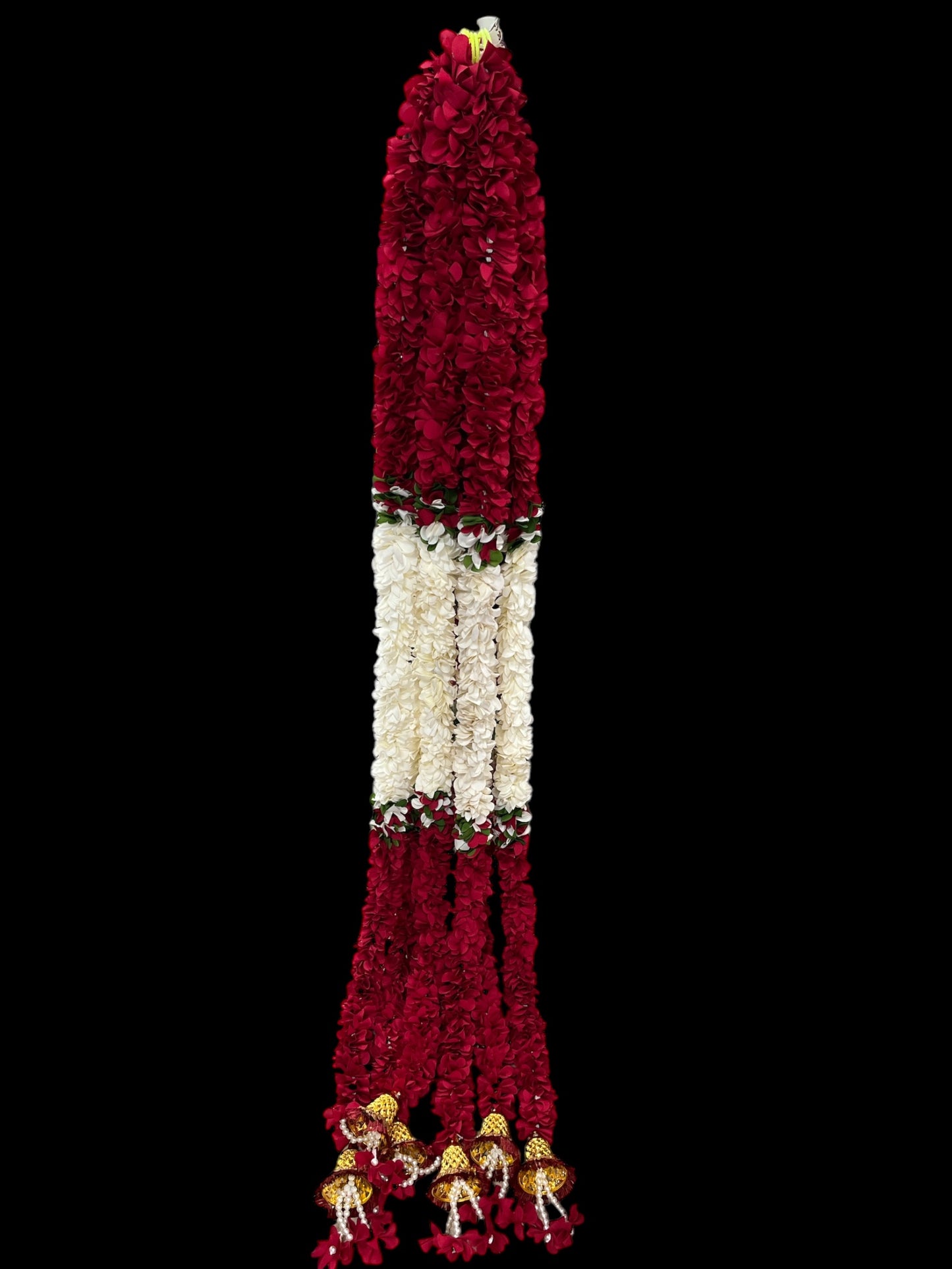 Red and White Garland with Bell