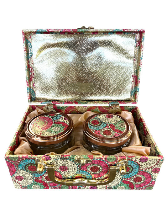 Multicolour Dry Fruit box with Glass Jar