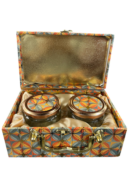 Multicolour Dry Fruit Box with Glass Jars