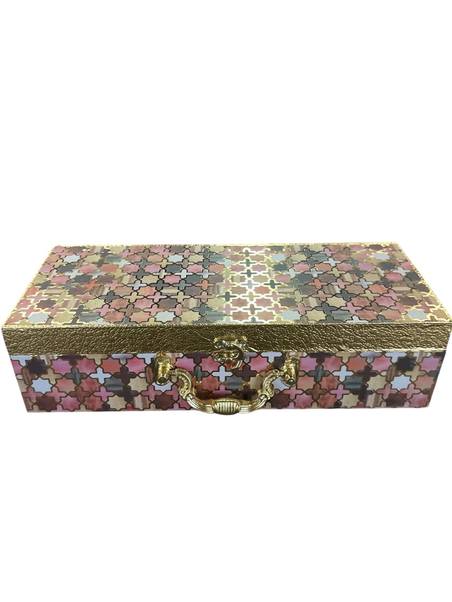 Multicolour Dry Fruit Box with 3 Glass Jars