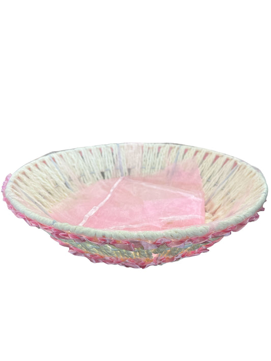 Baby Pink Woven Basket