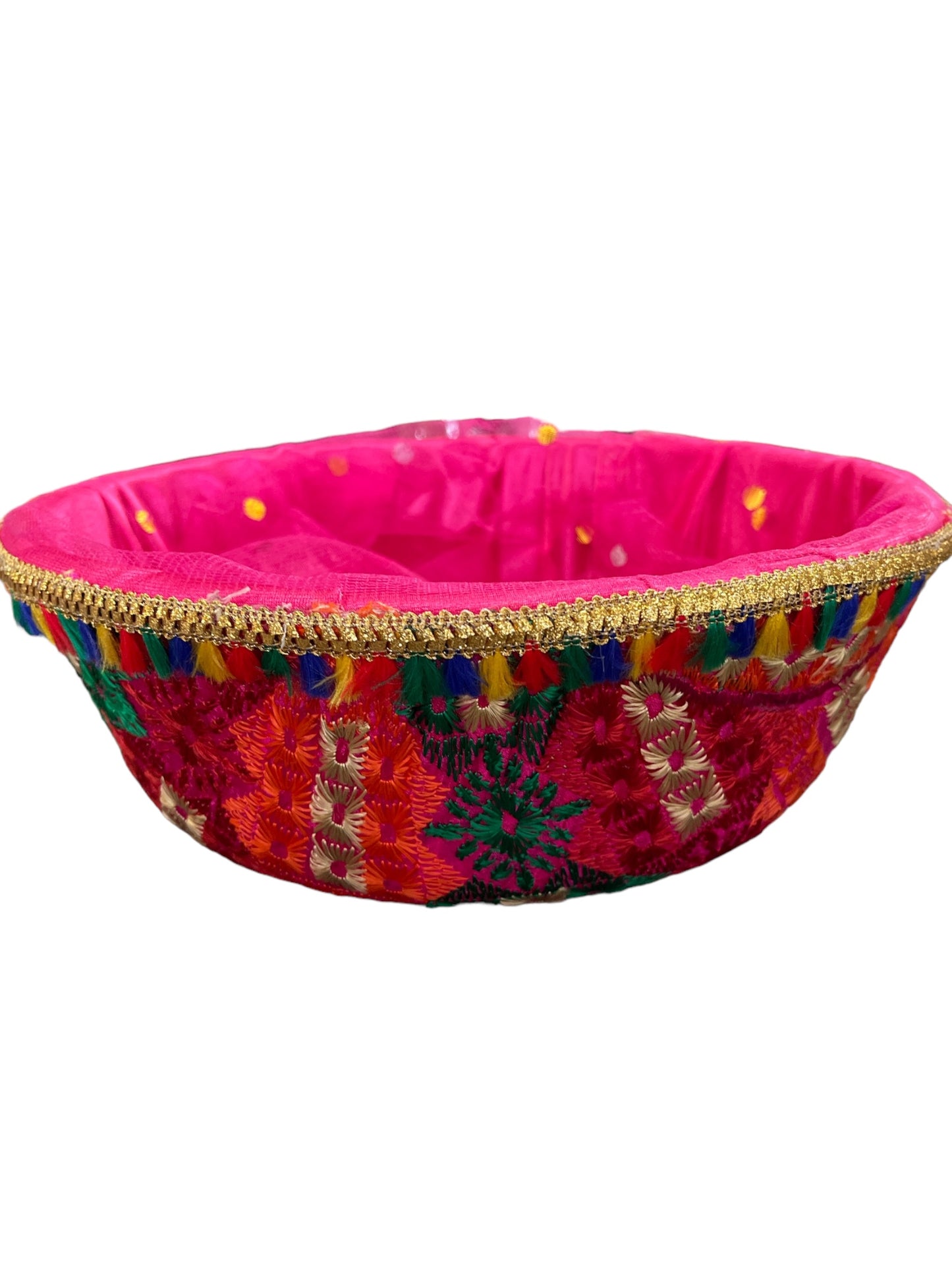 Phulkari Basket with Net